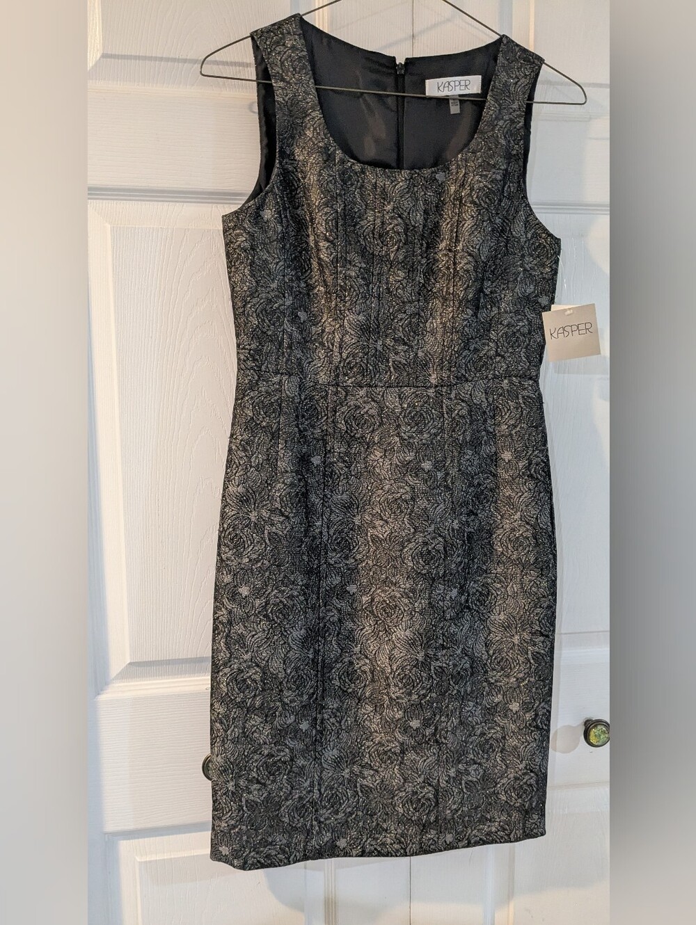 Kasper Black Floral Dress. NWT!